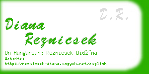 diana reznicsek business card